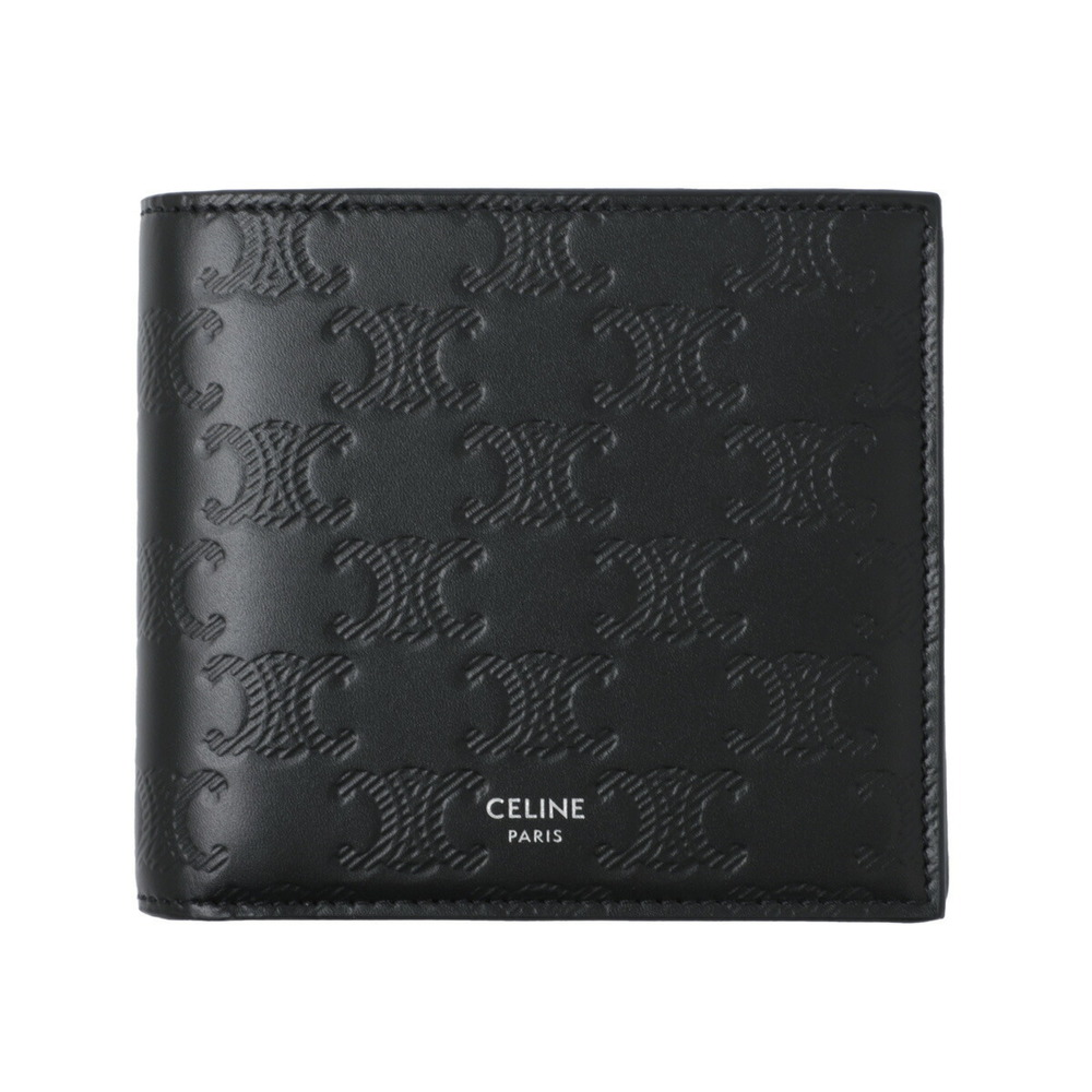 Celine Black Bi Fold Wallet Coin Purse
